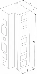 Соединитель угловой внутренний для треков накладных Elektrostandard Flat Magnetic a063737