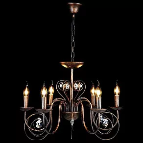 Подвесная люстра Eurosvet Tomas 60018/6 черный с золотом