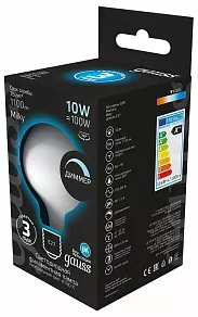 Лампа светодиодная Gauss Filament E27 10Вт 4100K 189202210-D