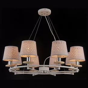 Подвесная люстра Natali Kovaltseva Lisbon LISBON 81055-8C SATIN WHITE