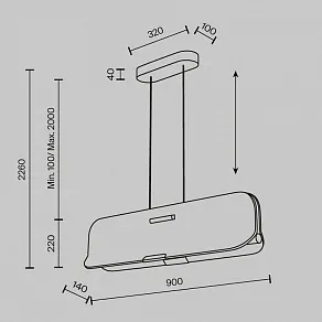Подвесной светильник Maytoni Optimista MOD408PL-L12B3K