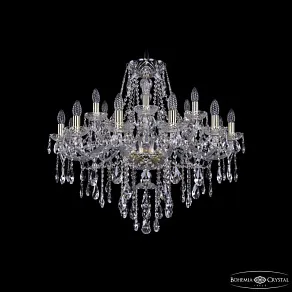 Подвесная люстра Bohemia Ivele Crystal 1415 1415/12+6/300 G