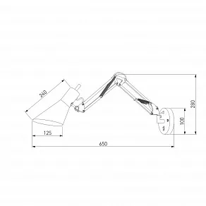 Бра Eurosvet Norden 70086/1 серый