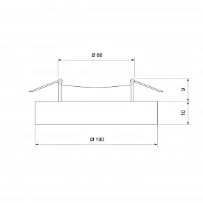 Встраиваемый светильник Elektrostandard 2218 a041518