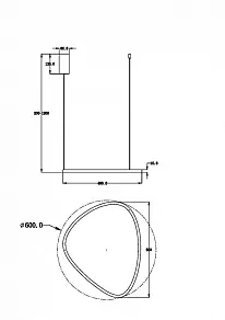 Подвесной светильник Maytoni Glint MOD072PL-L28B3K
