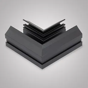 Соединитель угловой L-образный для треков встраиваемых AM-Group  AM540 BK SMART