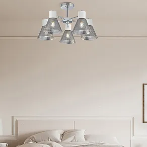 Люстра на штанге Arte Milano Napoli-322408 322408/5 CR+WH