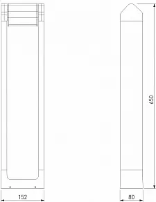 Наземный низкий светильник Elektrostandard DORS 35163/F