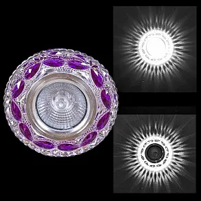 Встраиваемый светильник Reluce  00757-9.0-001CN MR16+LED3W CL+PP