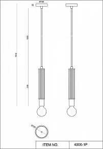 Подвесной светильник Favourite Cedit 4006-1P