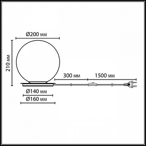 Настольная лампа декоративная Odeon Light Magia 7109/1TL