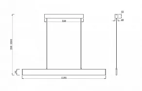 Подвесной светильник Maytoni Step P010PL-L30B