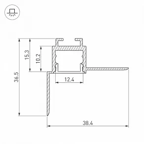 Профиль для карнизов Arlight ARH-CEIL 034979