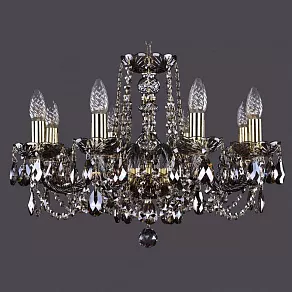 Подвесная люстра Bohemia Ivele Crystal 1402 1402/8/195/G/M731