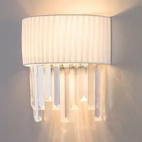 Накладной светильник Eurosvet Amantea 10106/2 хром/прозрачный хрусталь Strotskis