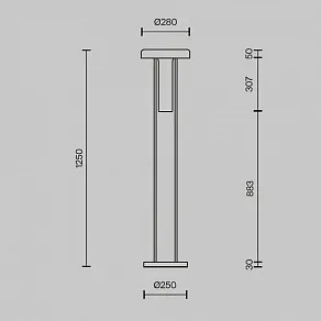 Торшер Maytoni Ikebana MOD463FL-L24B3K