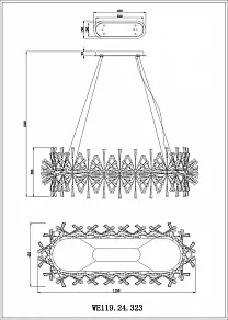 Подвесная люстра Wertmark Floriane WE119.24.323