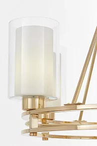 Подвесная люстра LUMINA DECO Marietta LDP 8025-6 F.GD+WT