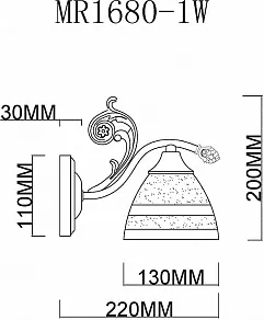 Бра MyFar Nile MR1680-1W
