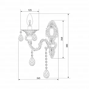 Бра Bogate's Clarence 282/1 Strotskis