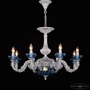 Подвесная люстра Bohemia Ivele Crystal AL7901 AL79101P/8/250 WMN P Aquamarine/M-1G