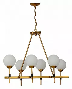 Подвесная люстра LUMINA DECO Aldono LDP 7004-6 MD+BK