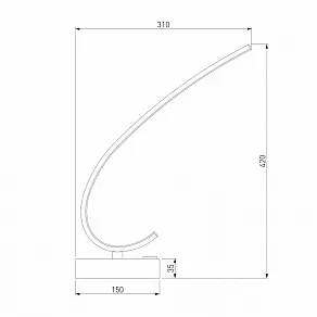 Настольная лампа декоративная Eurosvet Rush 80416/1 хром 12W