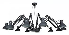 Подвесная люстра Arte Lamp Engineer A2043SP-12BK