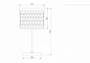 Настольная лампа декоративная Bogate's Corazza 01103/4