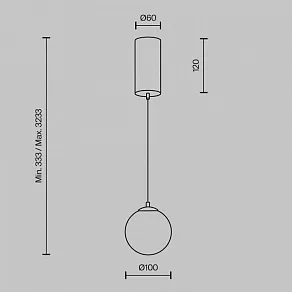 Подвесной светильник Maytoni Yora MOD464PL-L5BSK