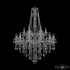 Подвесная люстра Bohemia Ivele Crystal 1415 1415/12+6/300/h-112/2d Ni