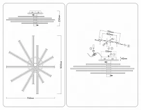 Потолочная люстра Ambrella Light COMFORT FL6242