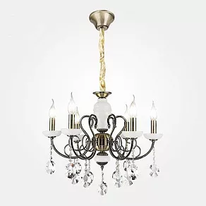 Подвесная люстра Eurosvet 60055-56 60055/6 античная бронза