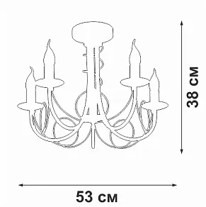 Люстра на штанге Vitaluce V3035 V3035-0/5PL
