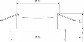 Встраиваемый светильник Elektrostandard 601 601 MR16 SN