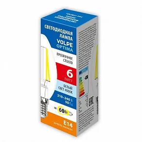 Лампа светодиодная Volpe  E14 6Вт 4000K UL-00008329