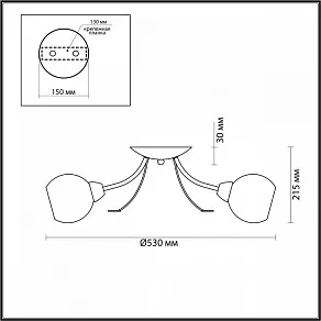 Потолочная люстра Lumion Tula 5265/3C