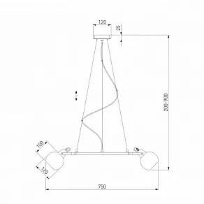 Подвесная люстра Eurosvet Mateo 70119/8 черный