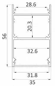 Накладной светильник 6063 LINE 3556 0412648
