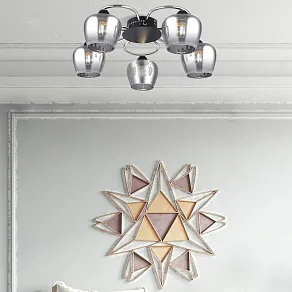 Потолочная люстра Arte Milano AMALFI-321508 321508/5 CR+BK