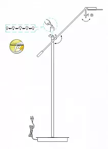 Торшер Globo Tiatha 59029S