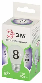 Лампа светодиодная Эра Green Line E27 8Вт 6500K LED P45-8W-865-E27 GL