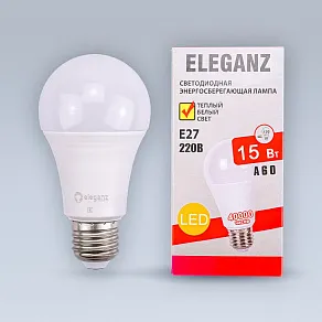 Лампа светодиодная Eleganz  E27 15Вт 4500K 1380
