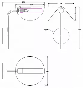 Бра MyFar Valentina MR1952-1W