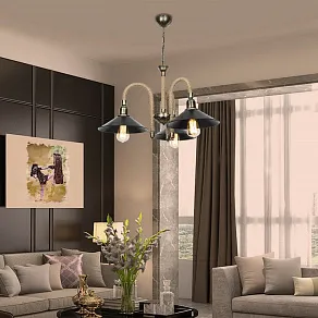 Подвесная люстра TopLight Candice TL1646H-03BK