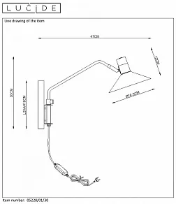 Бра Lucide Pepijn 05228/01/30