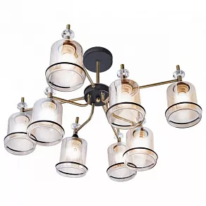 Люстра на штанге Imex MD.4889 MD.4889-8-S AB+BK