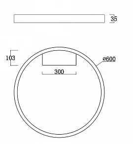 Накладной светильник Maytoni Rim MOD058CL-L35BS4K