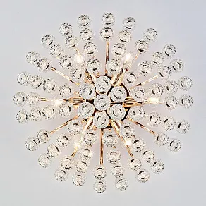 Потолочная люстра Eurosvet Ostiniya 3299/6 золото/прозрачный хрусталь Strotskis