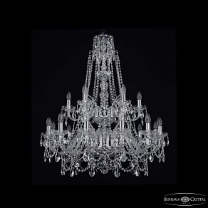 Подвесная люстра Bohemia Ivele Crystal 1411 1411/12+6/300/XL-99/2d Ni